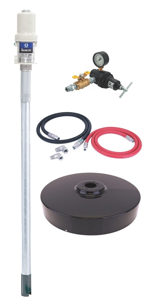 Bomba de Aceite Graco 246906 – Mini Fire-Ball™ 225, Bomba Neumática para Tambor 180 kg